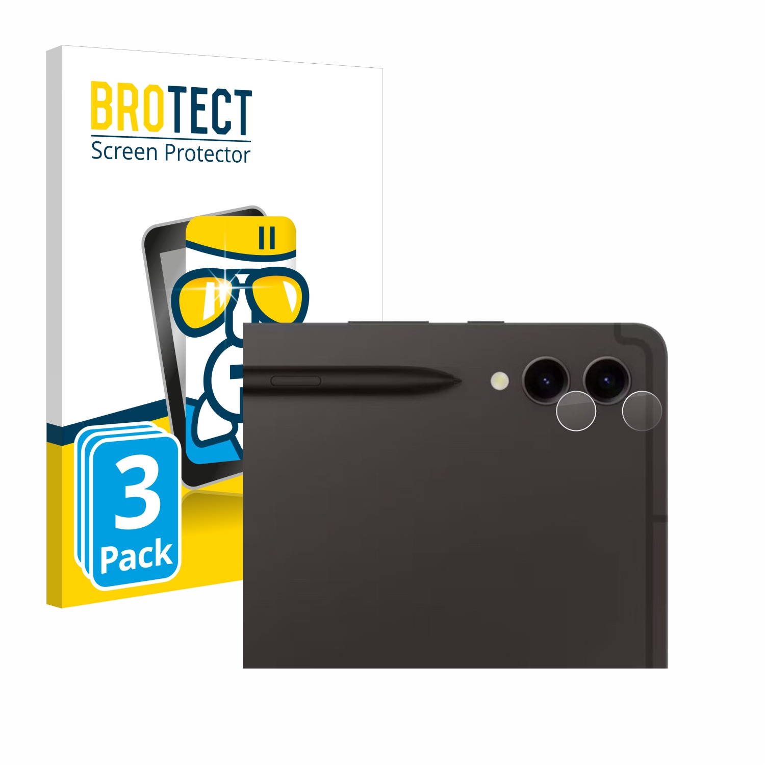 Schutzfolie(für BROTECT Plus Samsung klare 3x Tab Galaxy S9 5G) Airglass