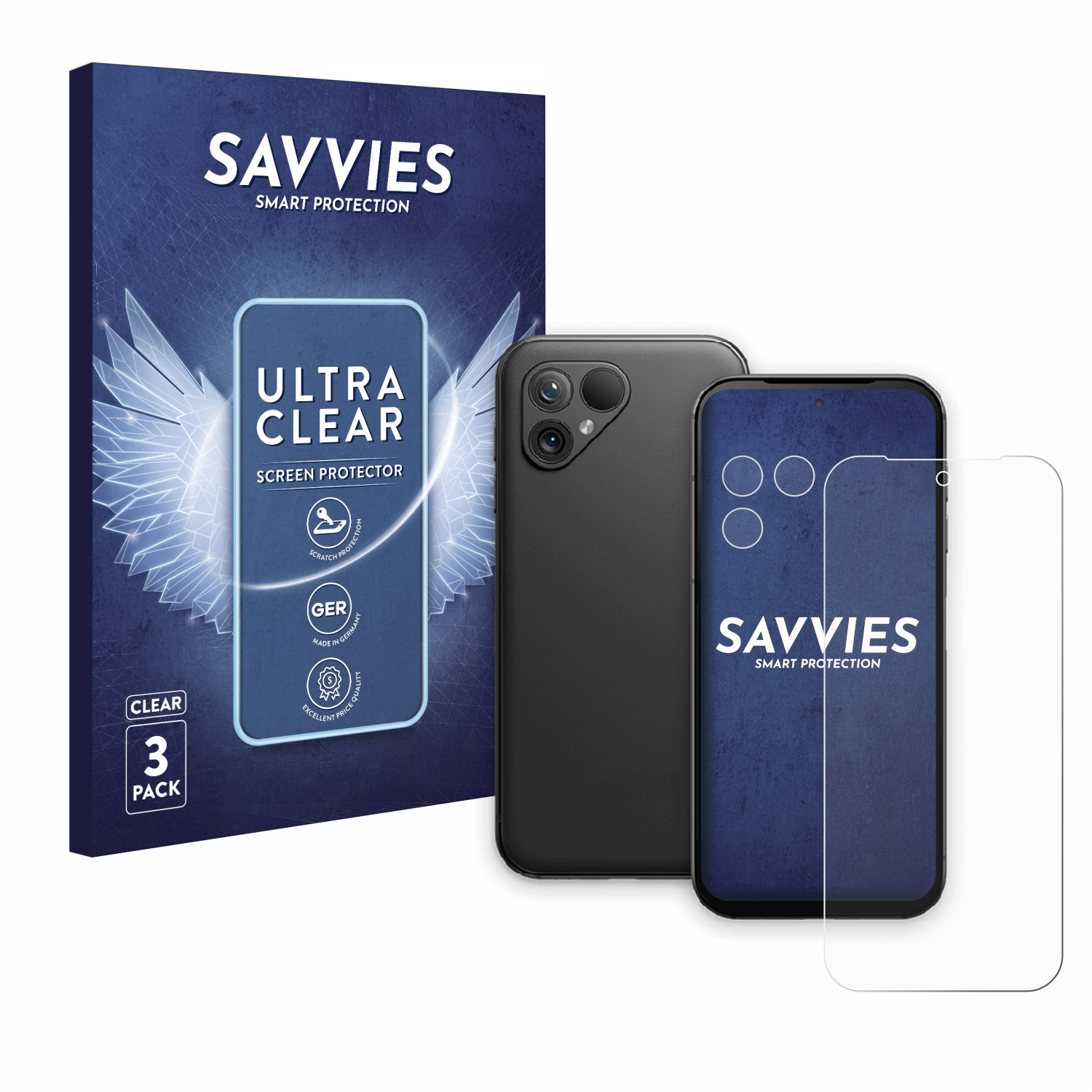 SAVVIES 6x klare Fairphone 5) Schutzfolie(für