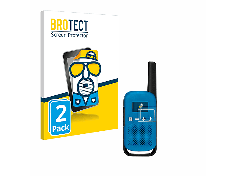 BROTECT 2x matte Schutzfolie(für Motorola Walkie-Talkie T42)