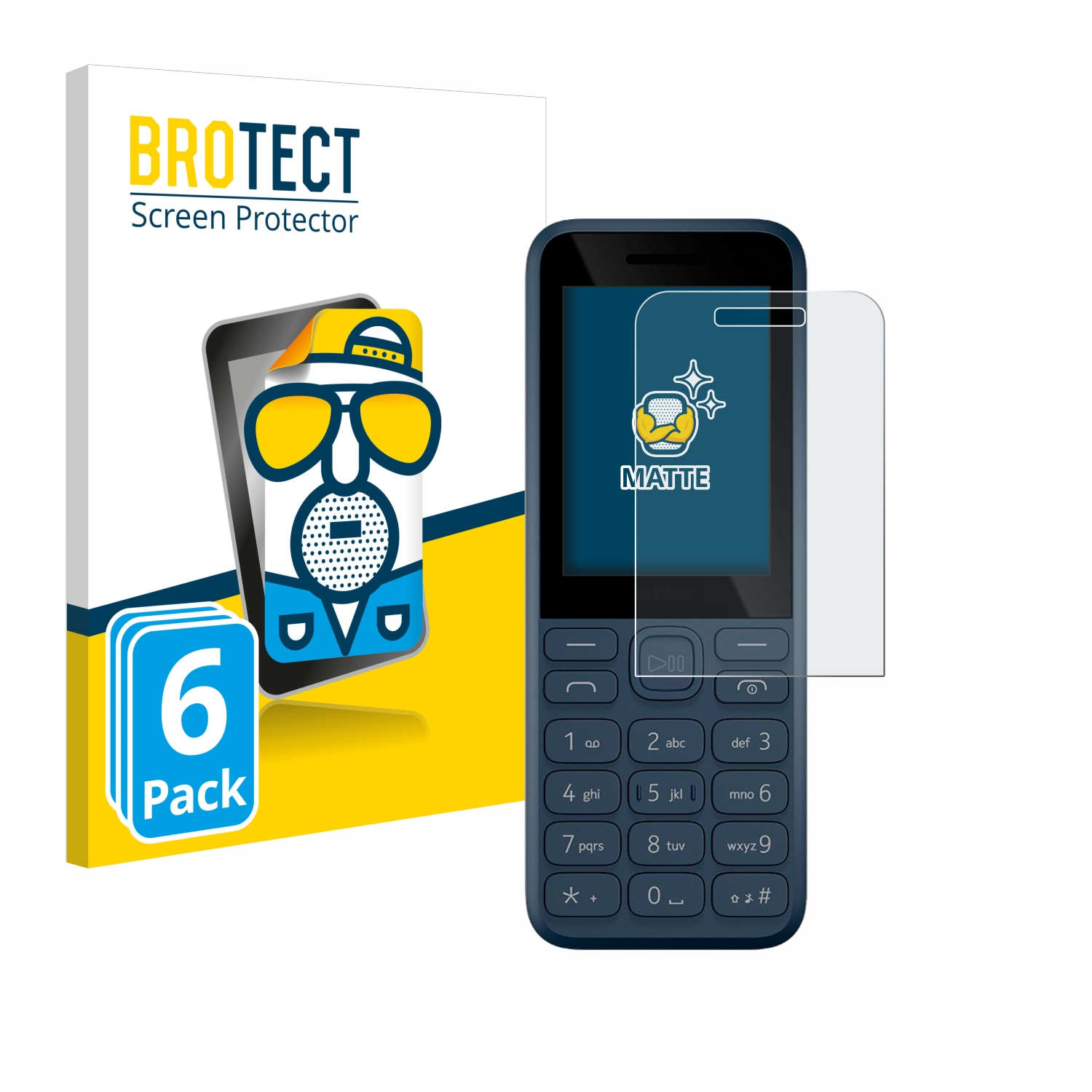 Nokia 6x (2023)) BROTECT matte Schutzfolie(für 130