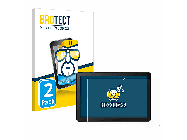 BROTECT 2x klare Schutzfolie(für Alcatel 3T10 2020)