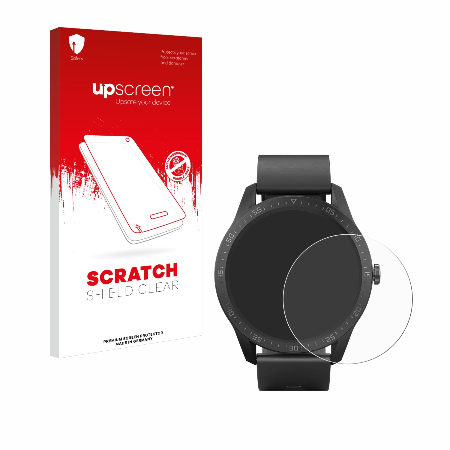 Fitness-Smartwatch) SilverCrest klare Schutzfolie(für UPSCREEN Kratzschutz