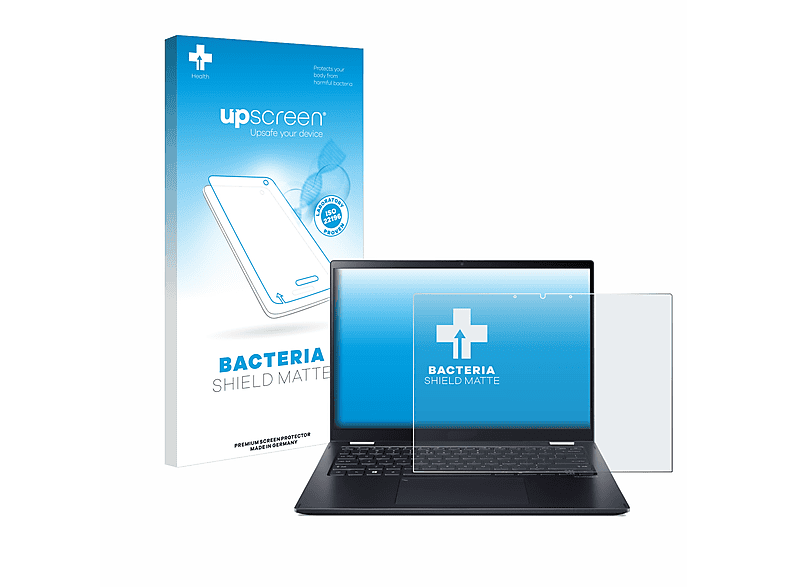 UPSCREEN antibakteriell entspiegelt matte Schutzfolie(für Acer TravelMate Spin P6 TMP614RN-52)