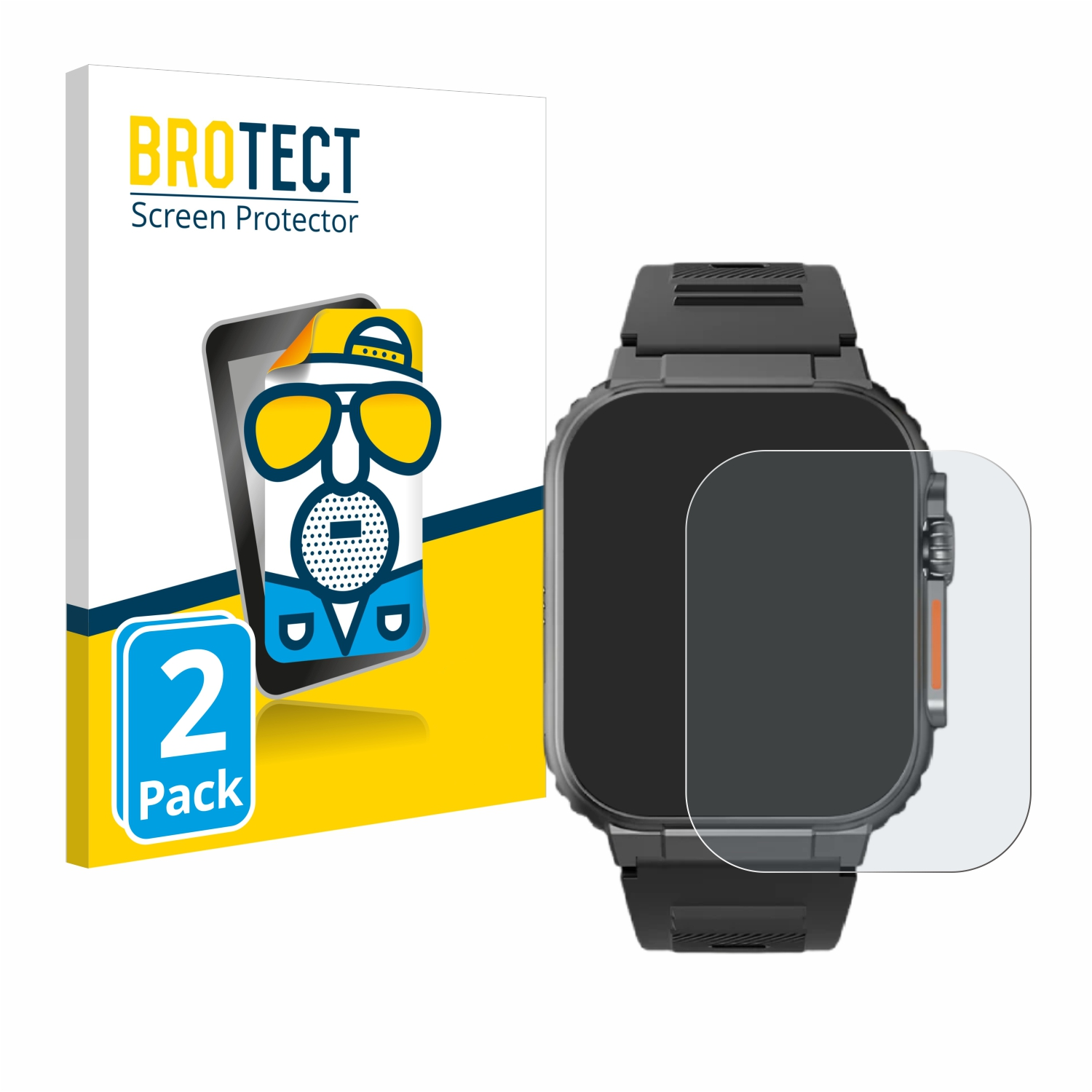 Njord Smartwatch BROTECT The Indestructible Schutzfolie(für Ultra) Gear 2x matte