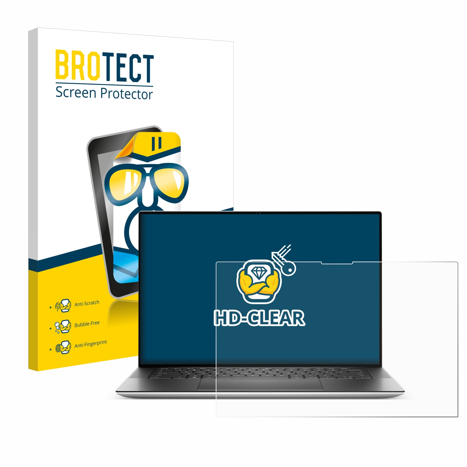 BROTECT klare XPS 15 Touch) Schutzfolie(für 9530 Dell