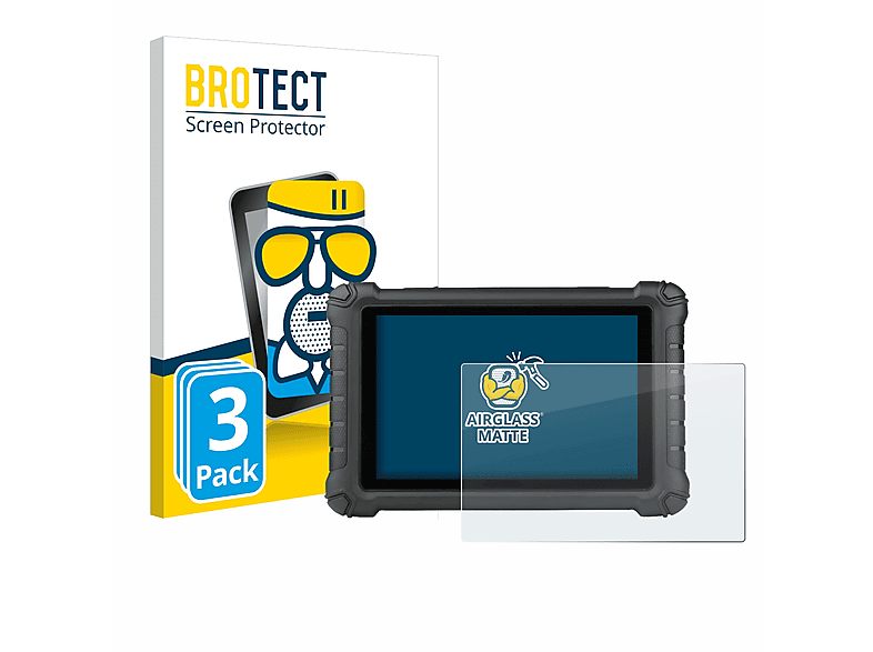 BROTECT 3x Schutzfolie(für Airglass MX900c) Autel matte