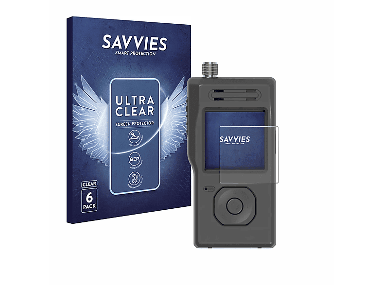 SAVVIES 6x klare Schutzfolie(für WiMo PicoAPRS V4 Transceiver)