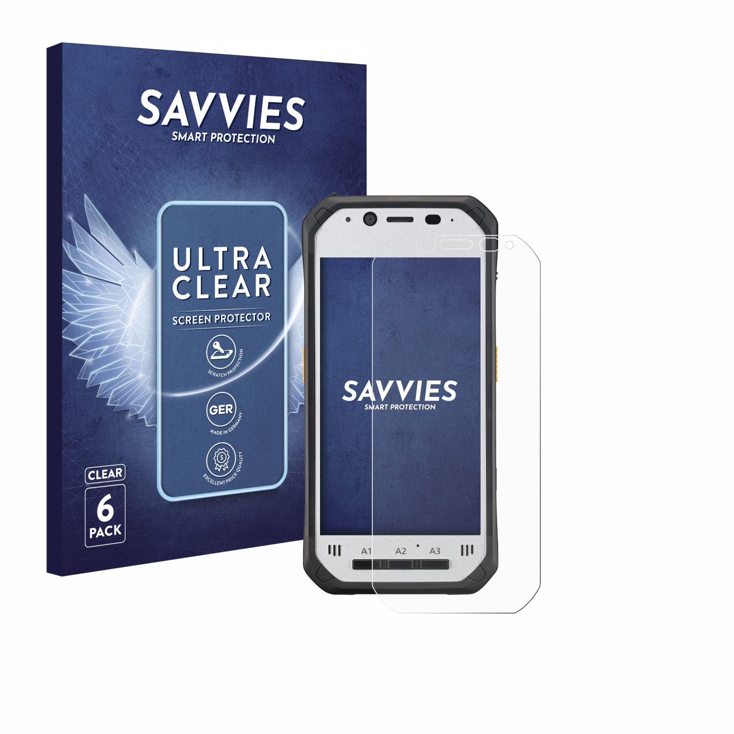 SAVVIES 6x klare Schutzfolie(für Toughpad Panasonic FZ-N1)