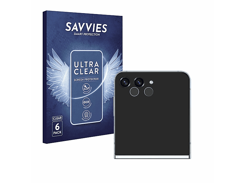 Samsung Flip Schutzfolie(für 6x klare Galaxy SAVVIES Z 5)