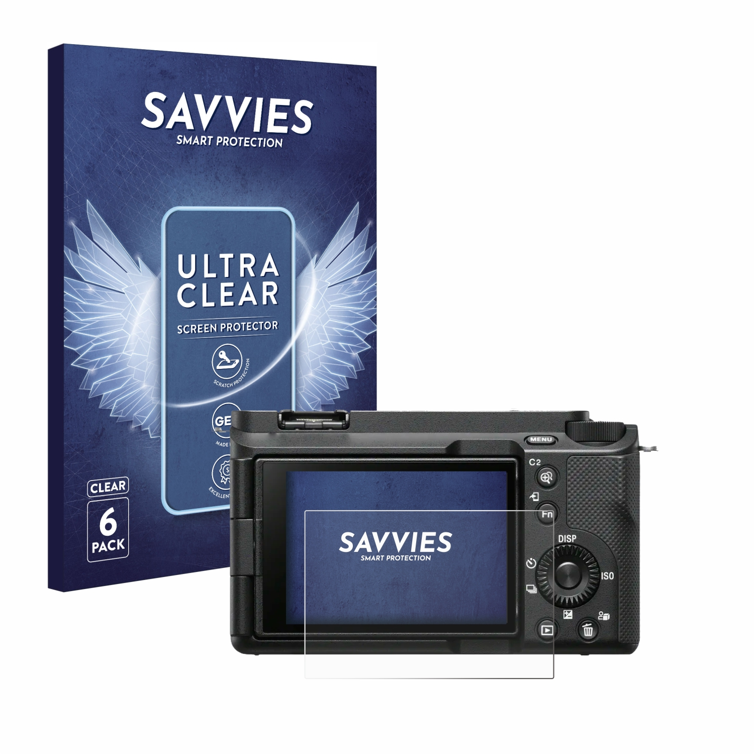 Schutzfolie(für klare ZV-E1) 6x Alpha SAVVIES Sony