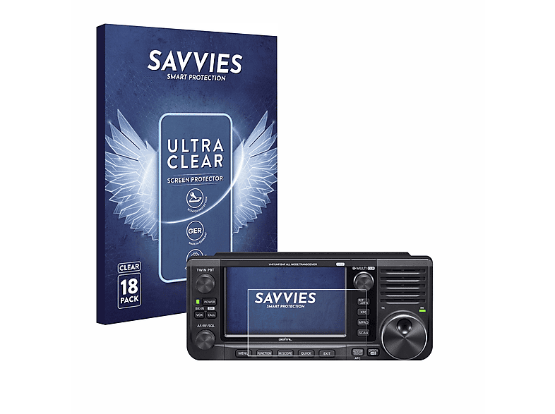 SAVVIES 18x klare Schutzfolie(für IC-905) Icom