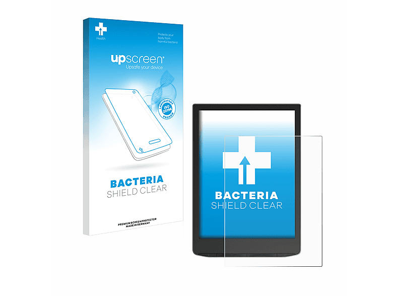 UPSCREEN 2) klare Schutzfolie(für Color InkPad antibakteriell PocketBook