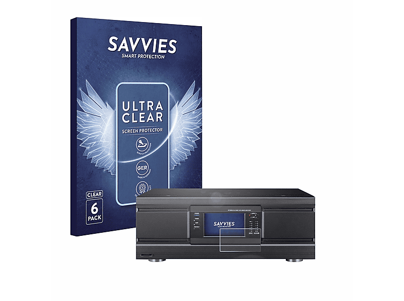 SAVVIES 6x klare Schutzfolie(für Icom IC-PW2 linear amplifier)