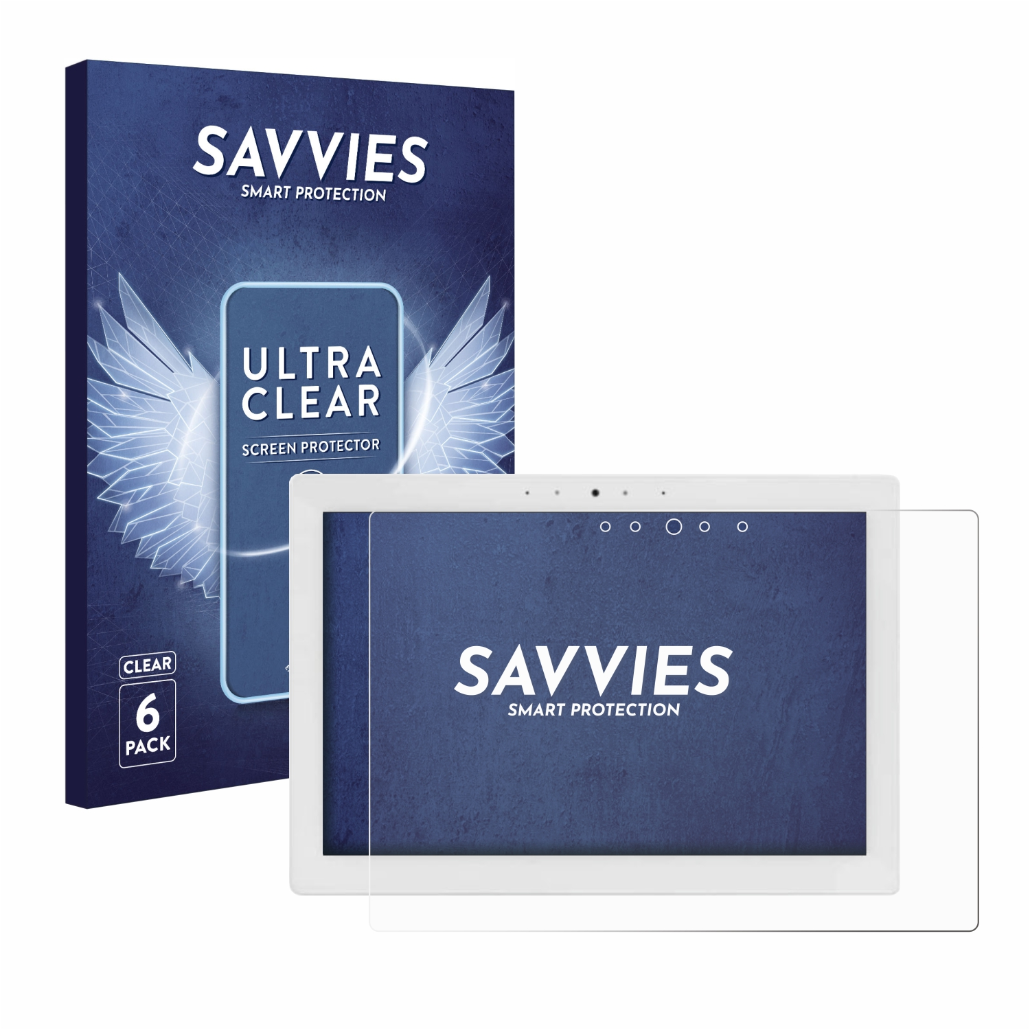 SAVVIES 6x klare Schutzfolie(für Control 4 In-Wall Touchscreen T4 PoE) 8