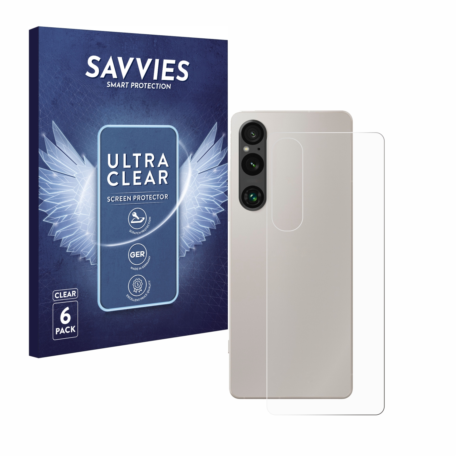 Xperia Sony SAVVIES Schutzfolie(für 1 klare 6x V)
