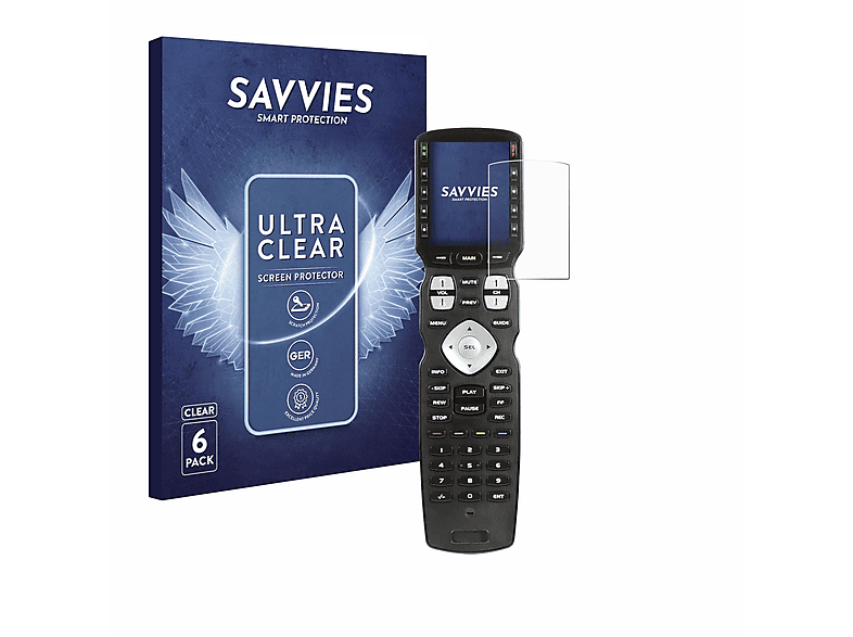 klare Schutzfolie(für 6x MX990) SAVVIES Universal Remote URC