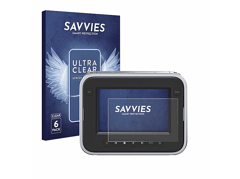 SAVVIES 6x Camera 4K Blackmagic EF) Schutzfolie(für klare Production