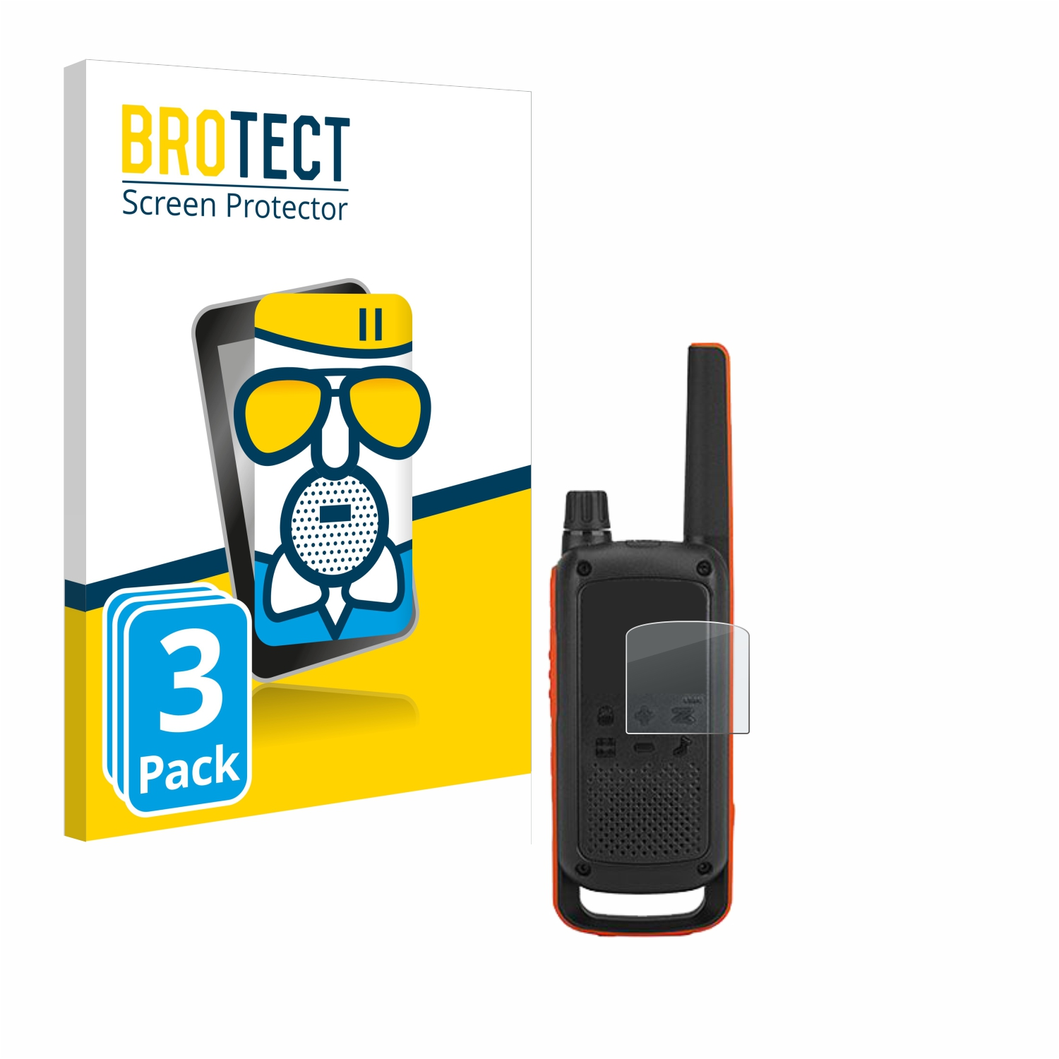 3x BROTECT matte T82) Schutzfolie(für Airglass Motorola Talkabout