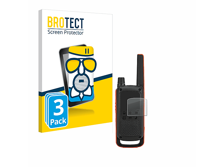 BROTECT 3x Airglass T82) Schutzfolie(für Motorola Talkabout matte