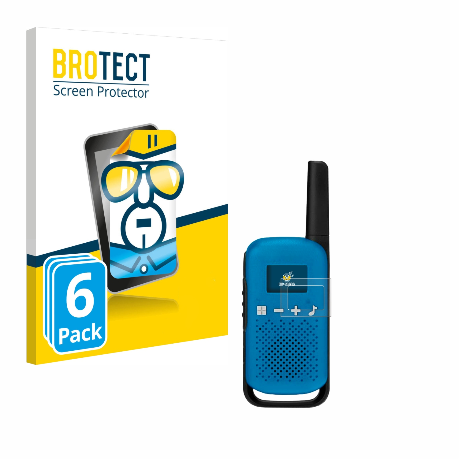 Schutzfolie(für Motorola klare BROTECT T42) 6x Walkie-Talkie