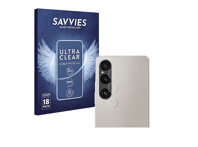 SAVVIES 18x klare Schutzfolie(für Sony Xperia 1 V)