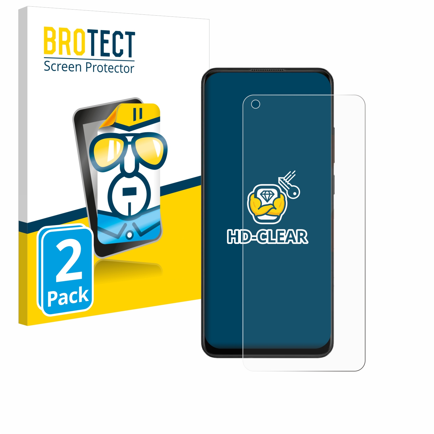 BROTECT 2x klare Schutzfolie(für Oppo 4G) A78
