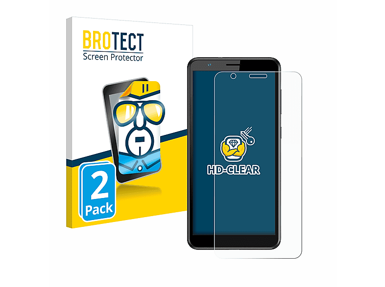 BROTECT 2x klare Schutzfolie(für ZTE Blade A31) | Displayschutzfolien & Gläser