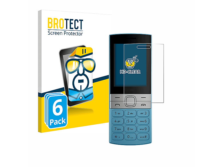 BROTECT 6x klare Schutzfolie(für Nokia 150 (2023))