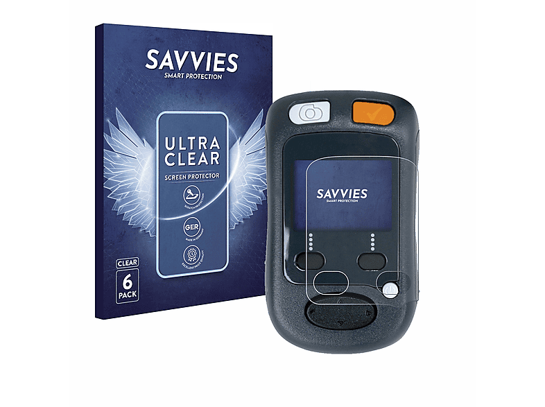 SAVVIES 6x klare Schutzfolie(für Medtronic DBS Activa SC Programmer 37642) | Schutzfolien & Schutzgläser