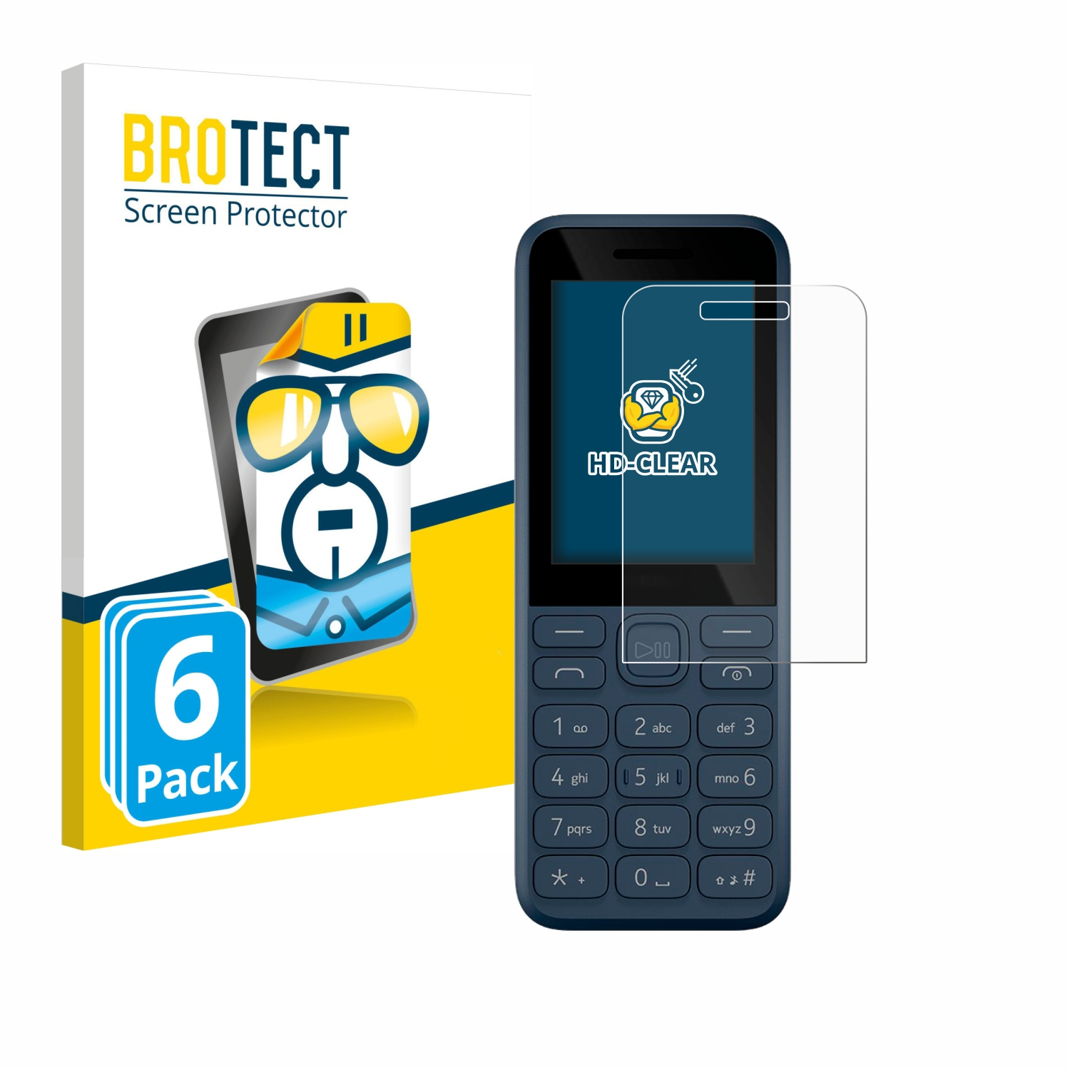 (2023)) BROTECT Schutzfolie(für 130 6x Nokia klare
