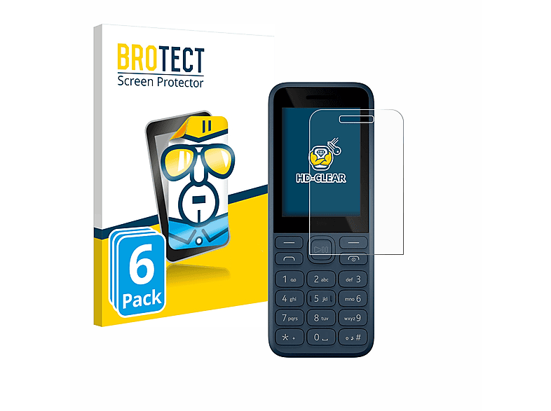 BROTECT 6x klare Schutzfolie(für Nokia 130 (2023))