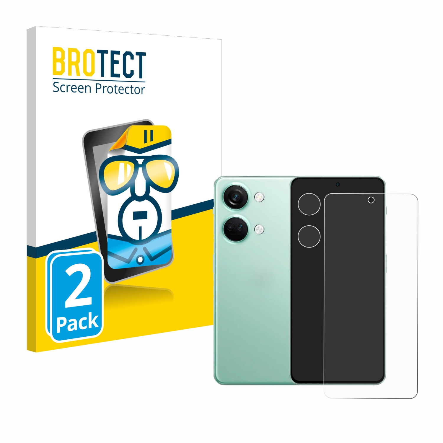 BROTECT 2x klare 5G) 3 Schutzfolie(für OnePlus Nord