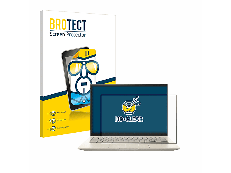 BROTECT klare Schutzfolie(für ASUS ZenBook 14X OLED UX3404)