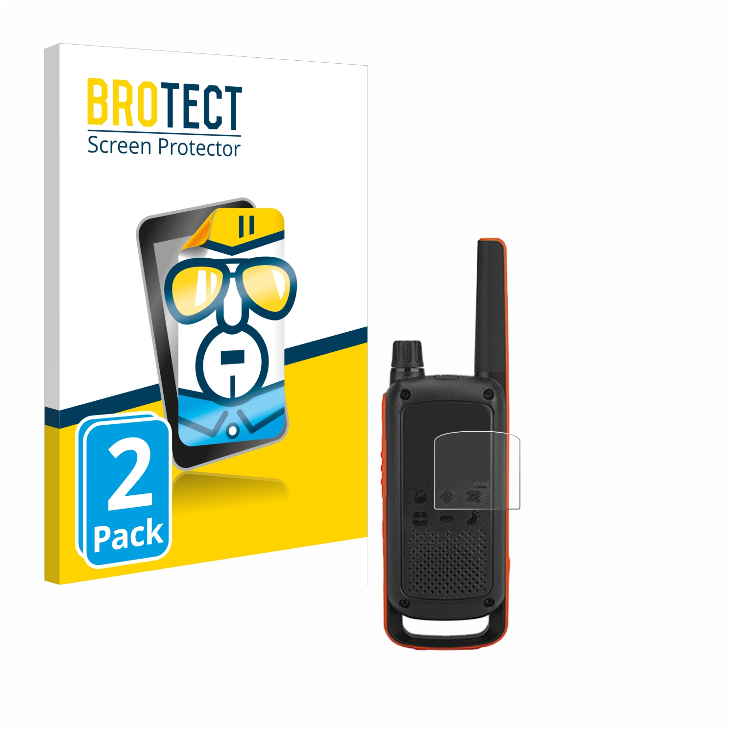 BROTECT 2x T82) Motorola klare Talkabout Schutzfolie(für