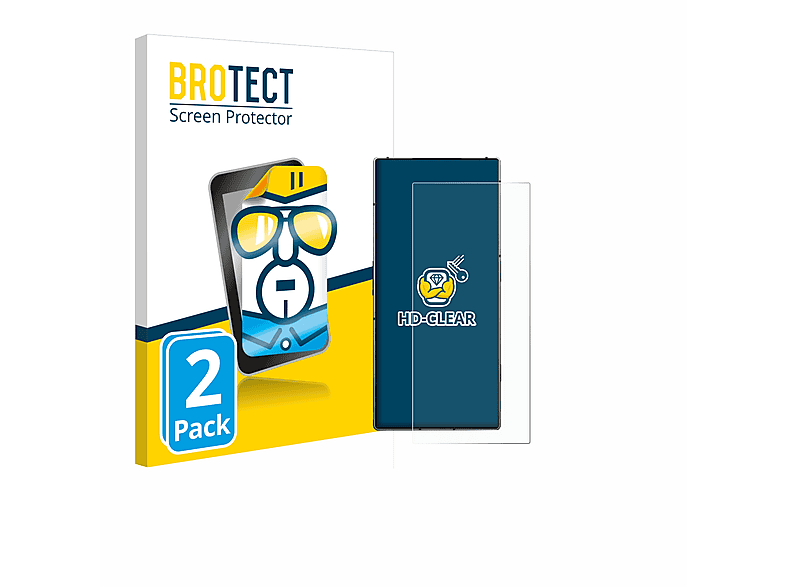 Echte Produktgarantie BROTECT 2x klare Schutzfolie(für realme 2) Pad