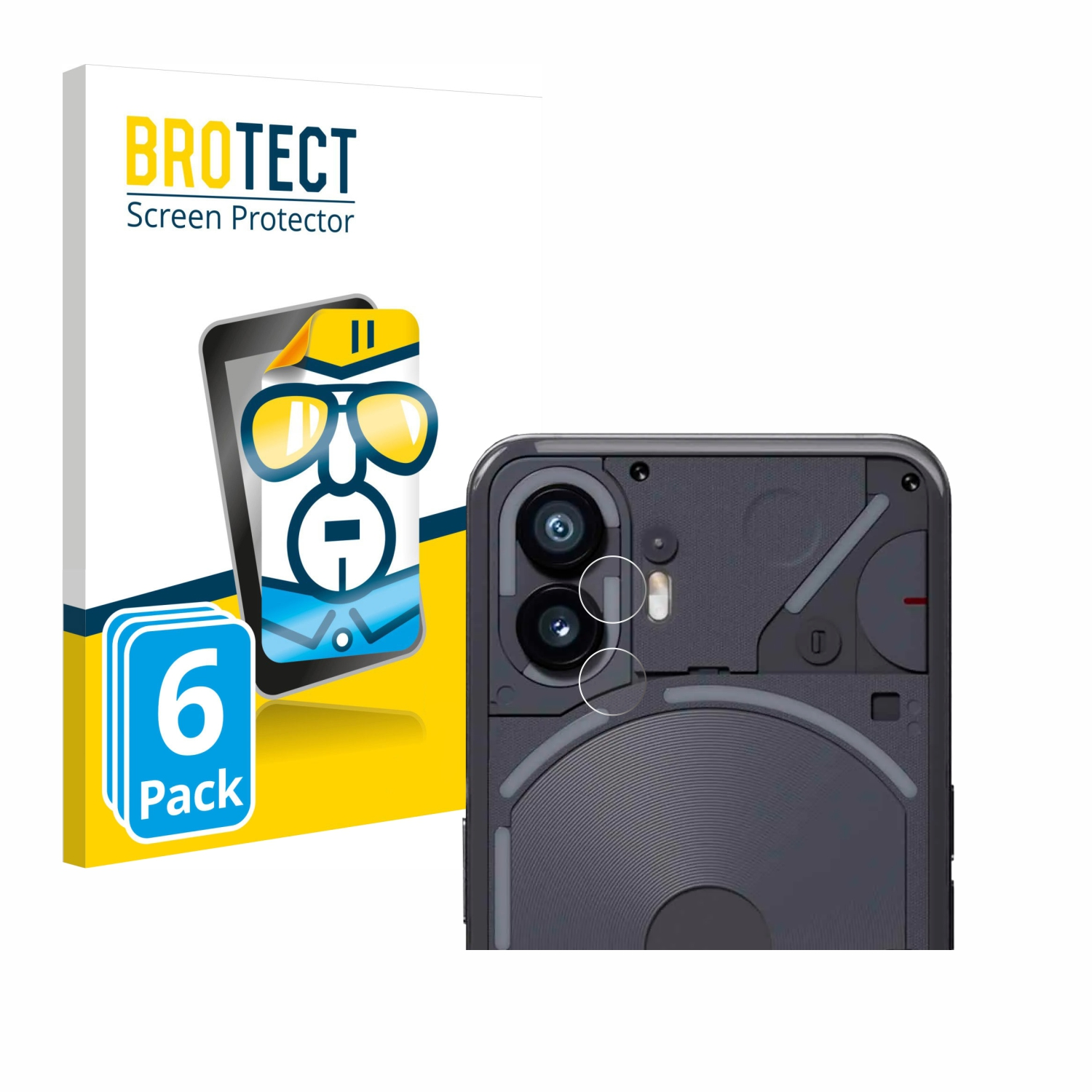 BROTECT 6x klare Phone (2)) Schutzfolie(für Nothing