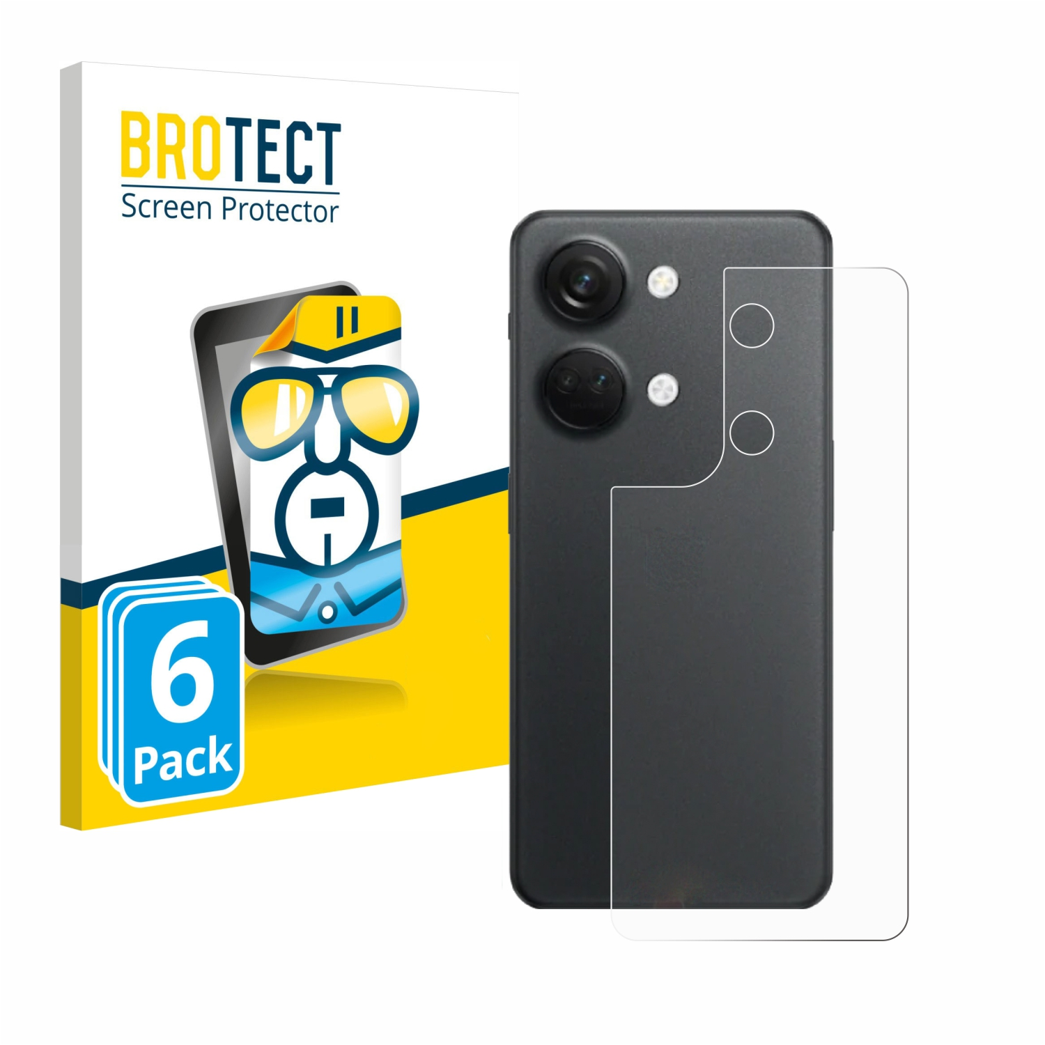BROTECT 6x 5G) Nord OnePlus 3 klare Schutzfolie(für