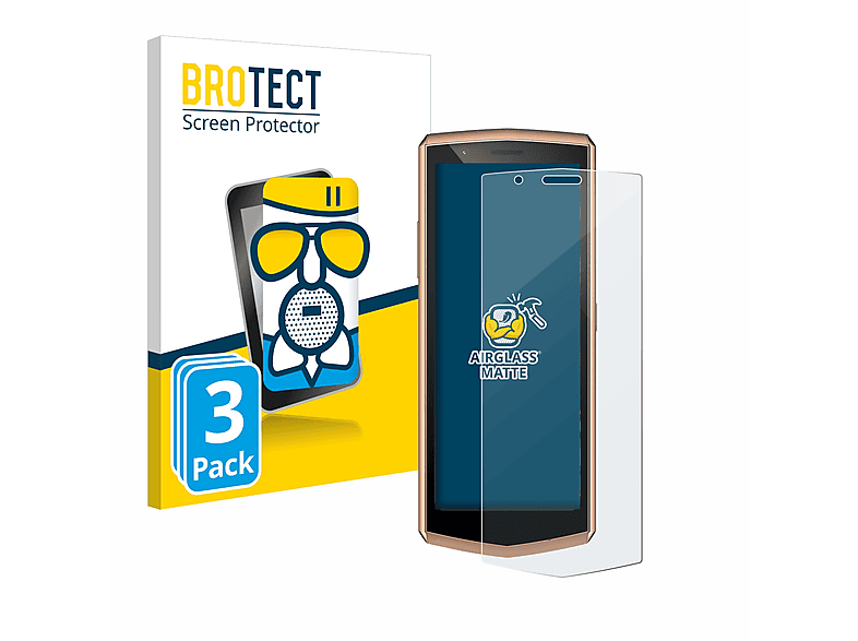 BROTECT 3x Airglass matte Schutzfolie(für Cubot Pocket 3)