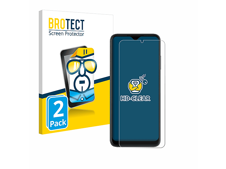 BROTECT 2x klare Schutzfolie(für T-Mobile 5G) Revvl Pro 6