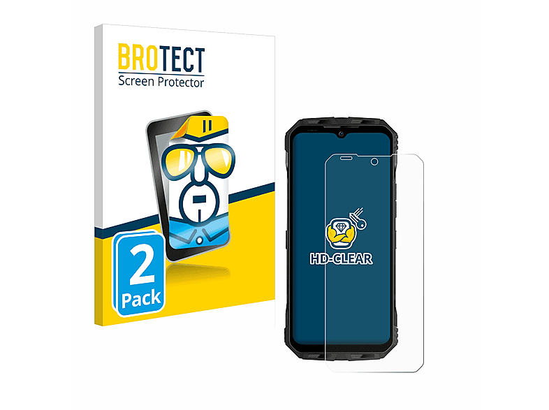 BROTECT 2x klare Schutzfolie(für V30) Doogee