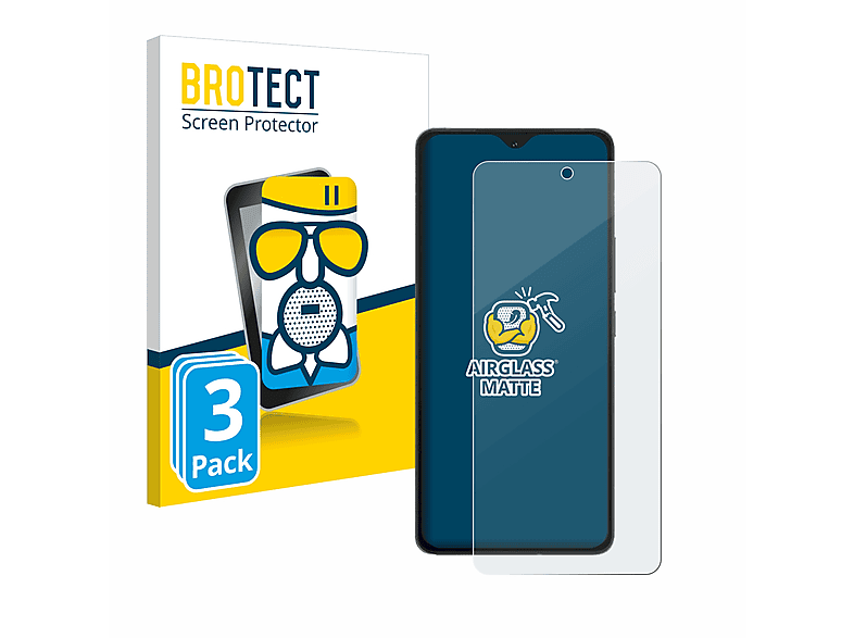 BROTECT 3x Airglass Schutzfolie(für iQOO matte Vivo 11s)