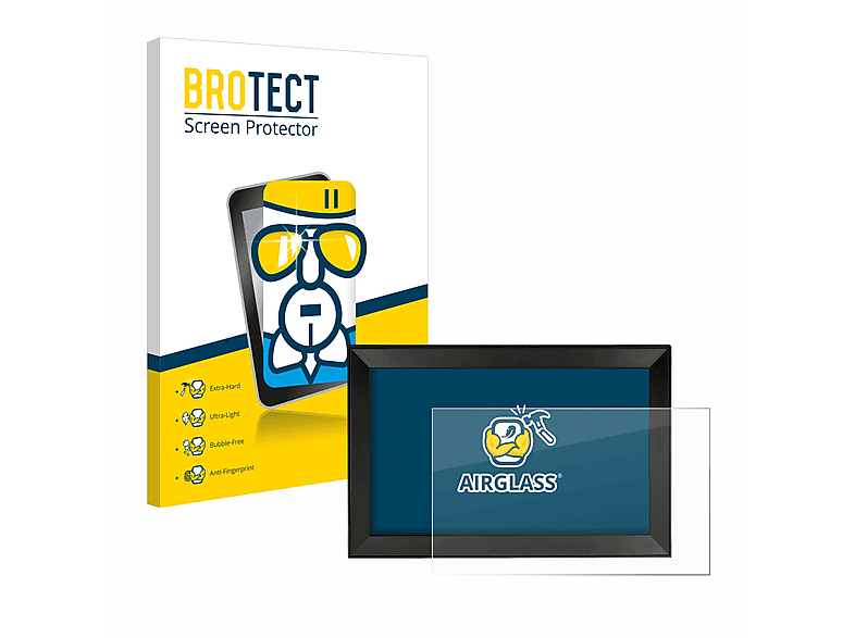 BROTECT Airglass klare Schutzfolie(für Aeezo 15,6 Zoll Großer WiFi Digitaler Bilderrahmen)