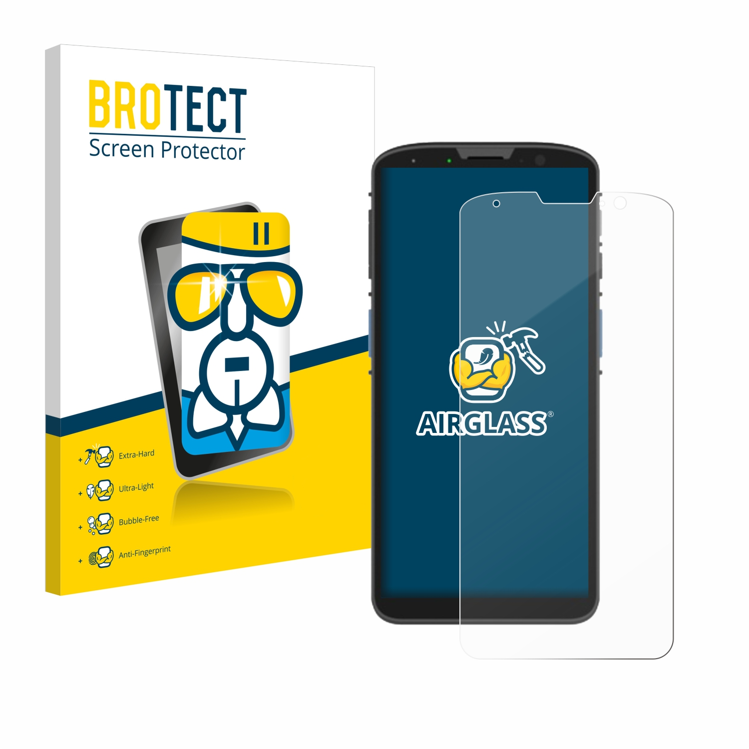 BROTECT Airglass klare Schutzfolie(für Unitech EA630Plus)
