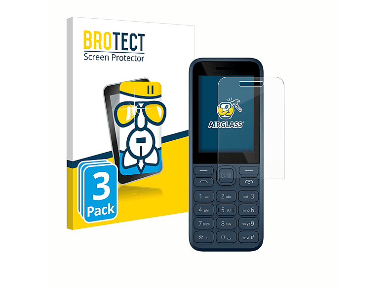 BROTECT 3x Airglass klare Schutzfolie(für Nokia 130 (2023))