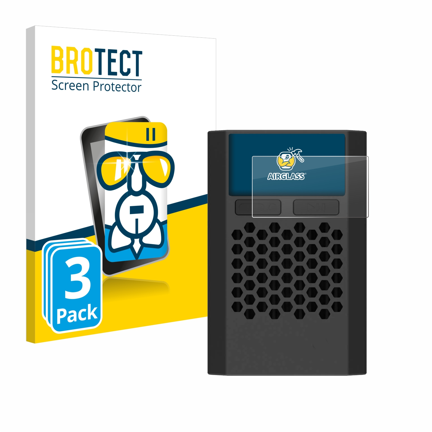 PD60) 3x BROTECT Schutzfolie(für Airglass klare ISDT