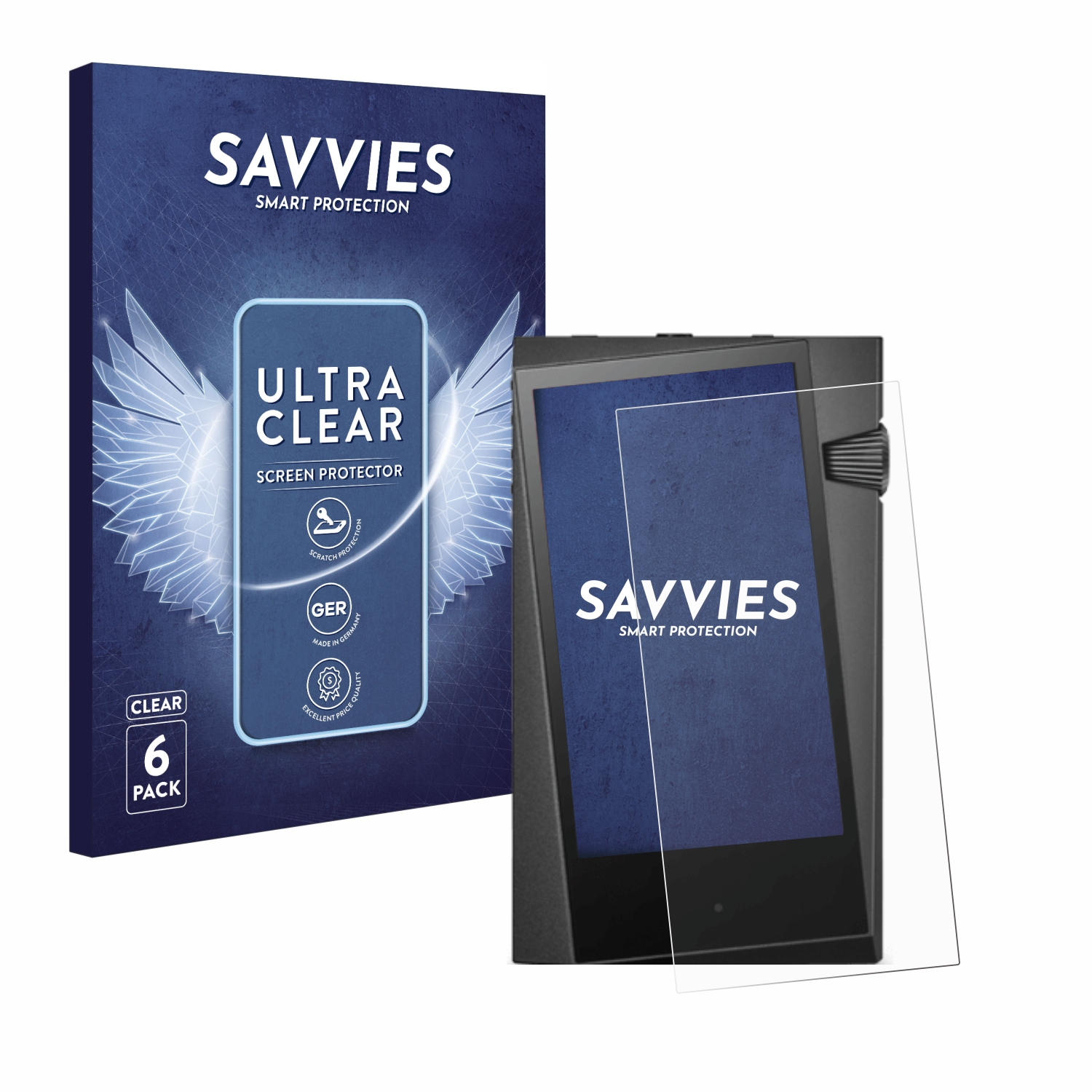 SAVVIES 6x klare Schutzfolie(für Astell&Kern A&norma SR35)