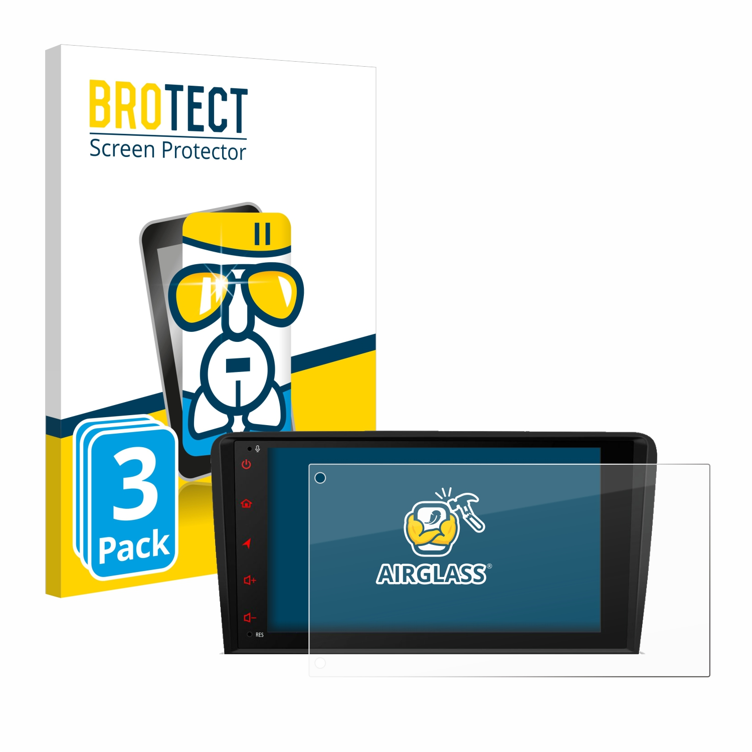 BROTECT 3x klare Schutzfolie(für Airglass XTrons PSA80A3AL)