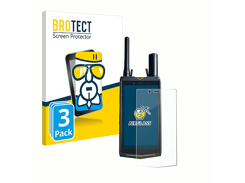 BROTECT 3x Schutzfolie(für klare A10 Airglass GIS) Hi-Target Qmini