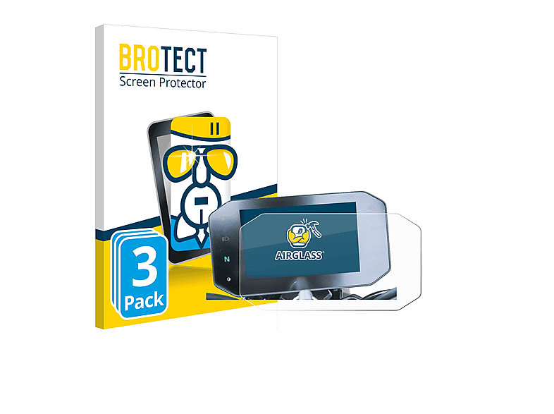 BROTECT 3x Airglass klare Schutzfolie(für VOGE 500AC)