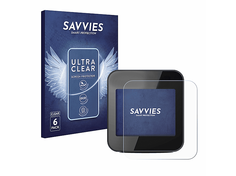 SAVVIES 6x klare Schutzfolie(für Cycplus GPS G1)